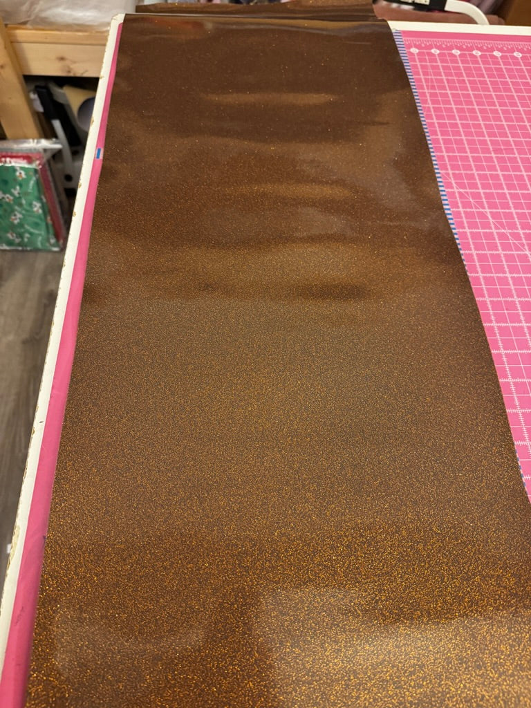 Chocolate Brown Glitter Vinyl (12”)
