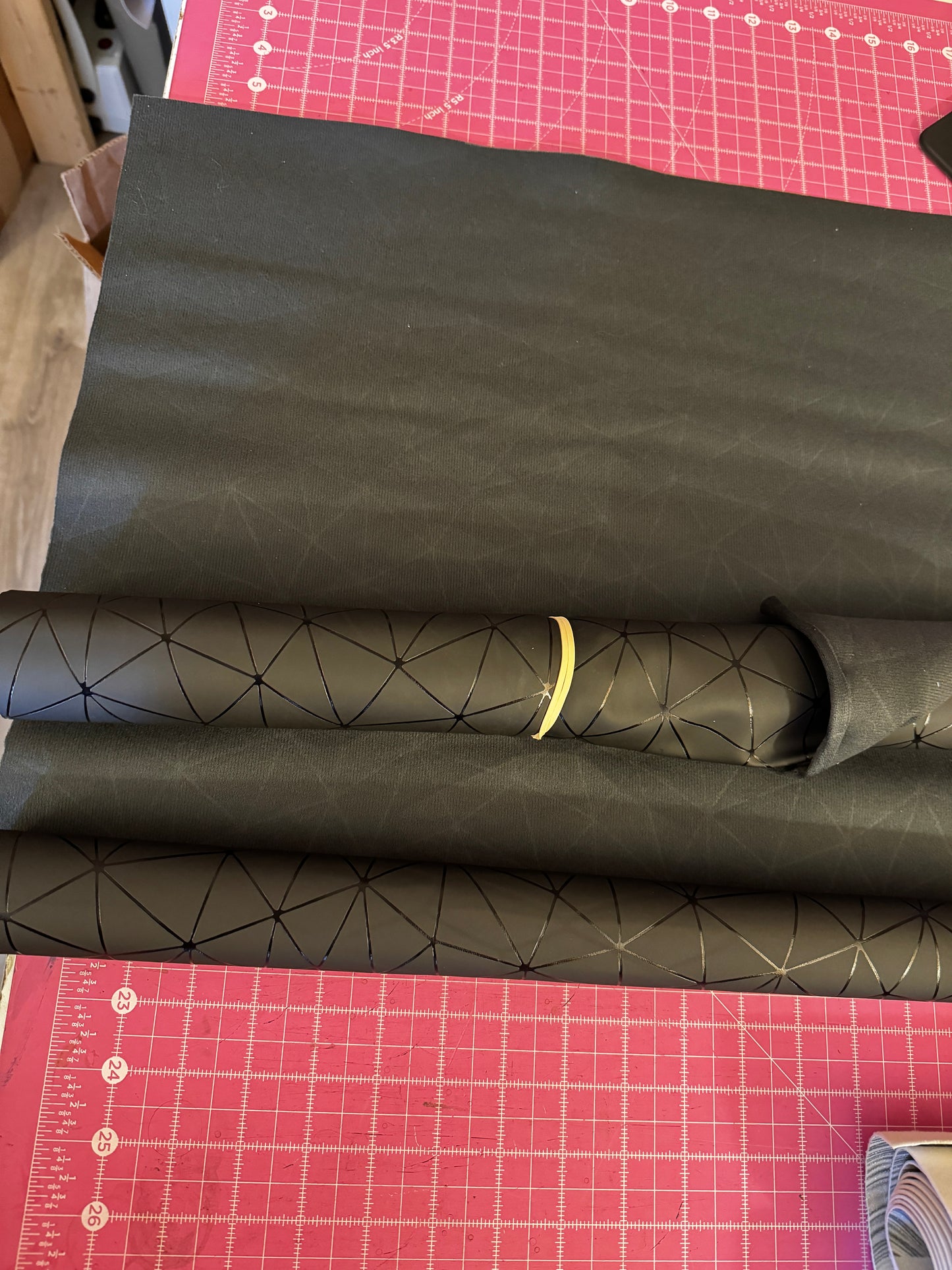 Black on Black Geometric Vinyl