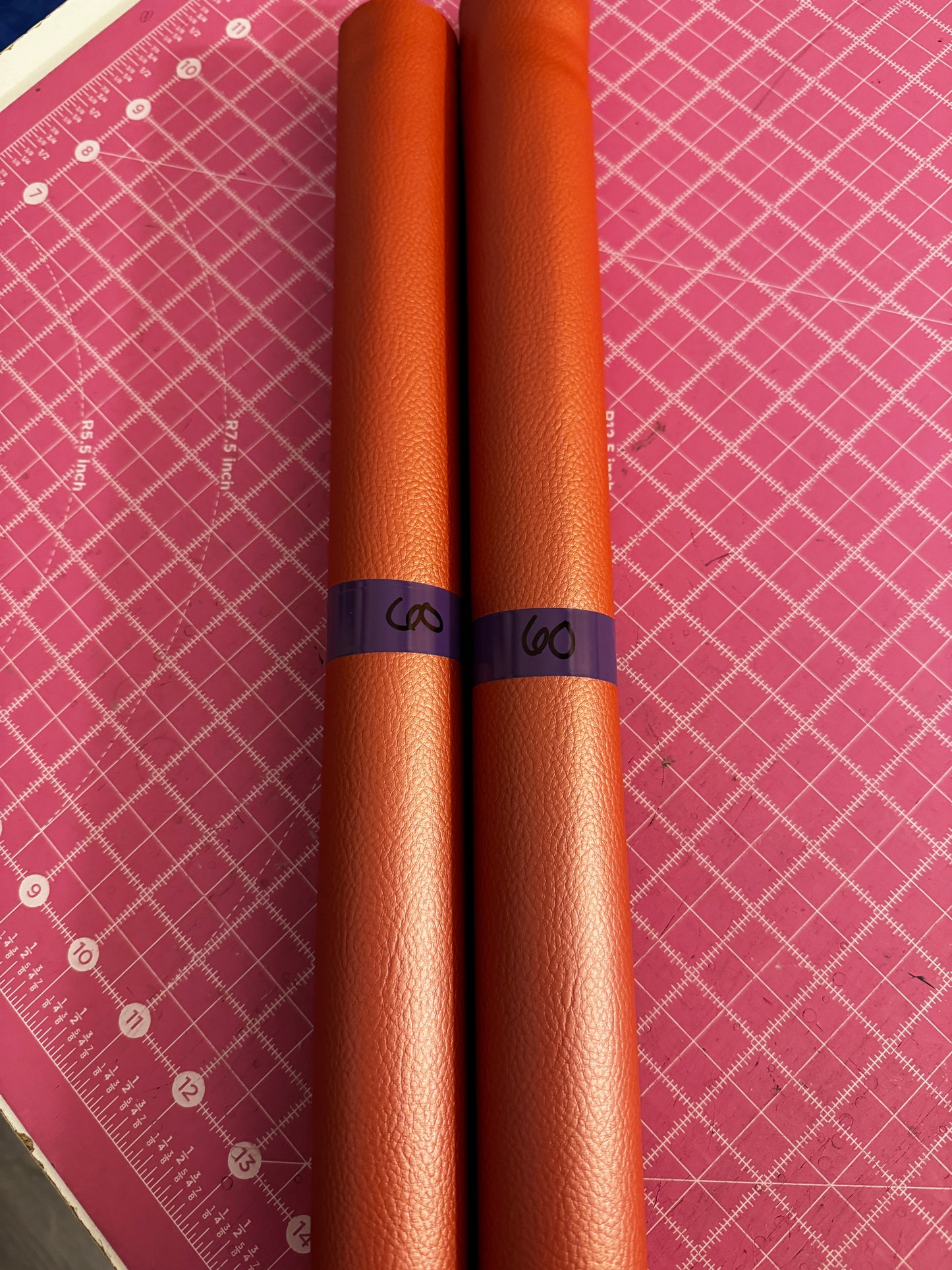 Salmon Metallic Rex Vinyl