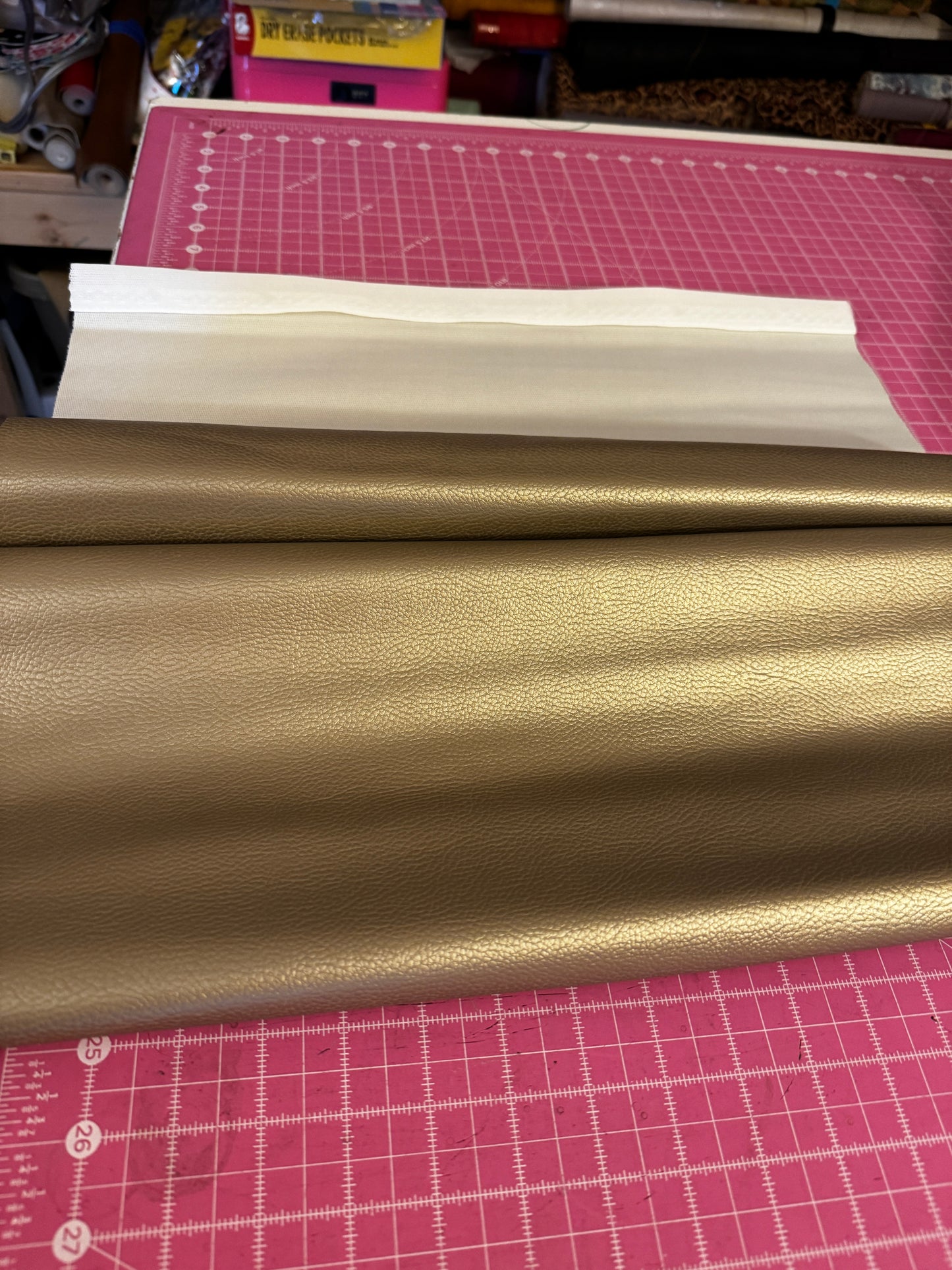 Golden Metallic Rex Vinyl