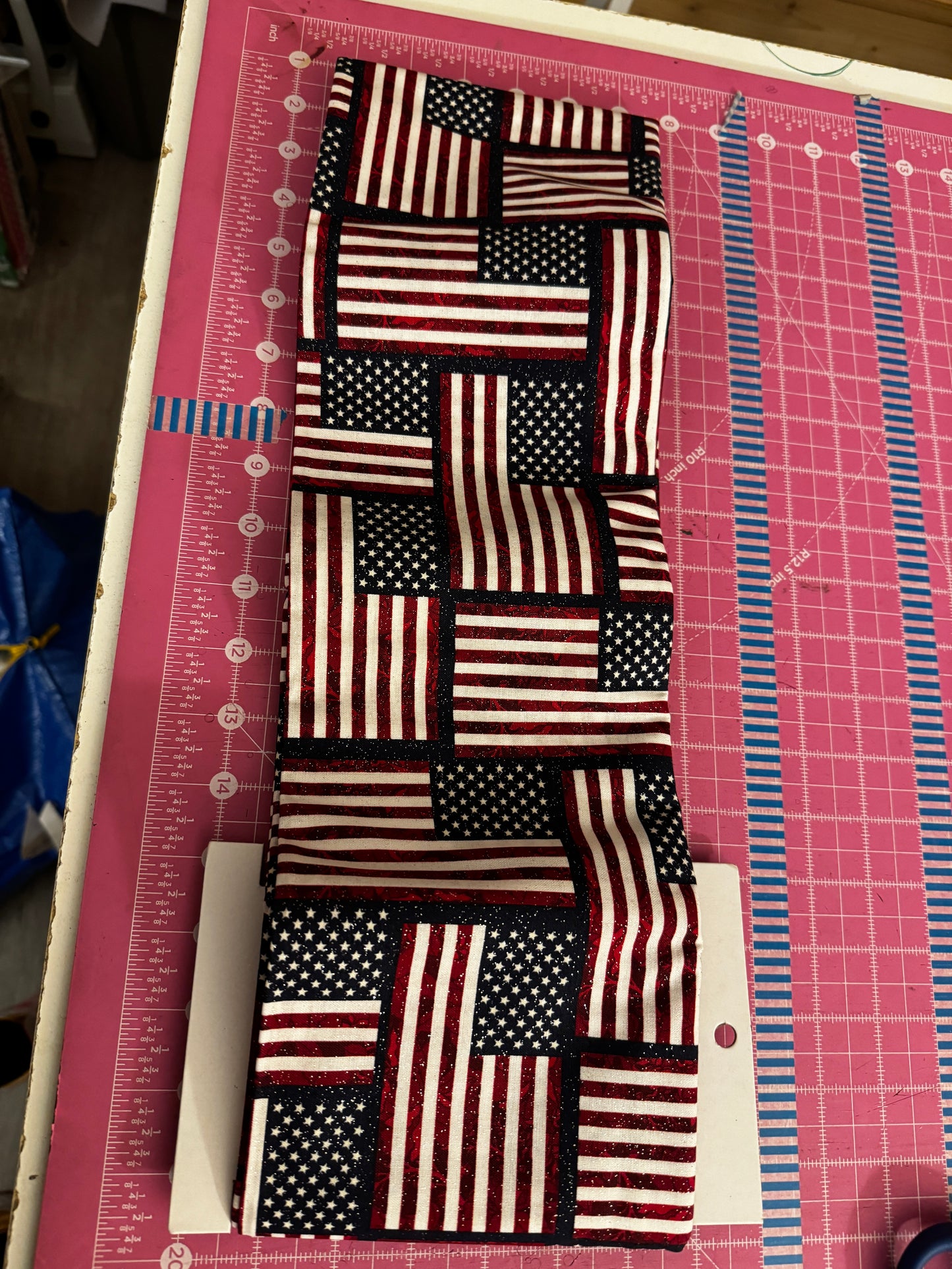 Flags with Glitter Cotton Woven