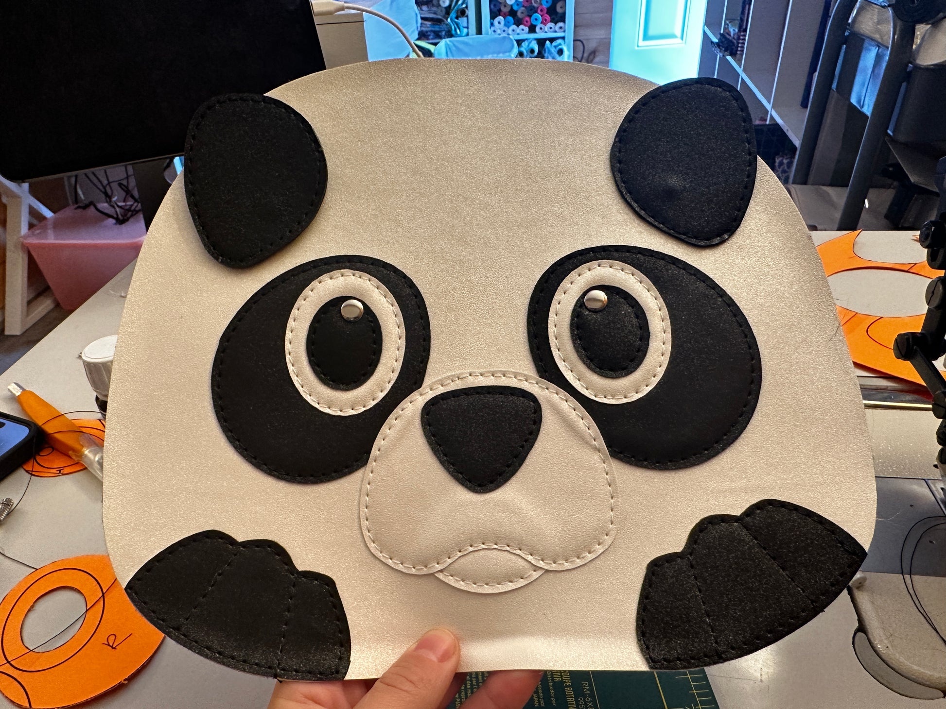 Panda Bear Hugo Handmade Plush Collectible Artist Stuffed 